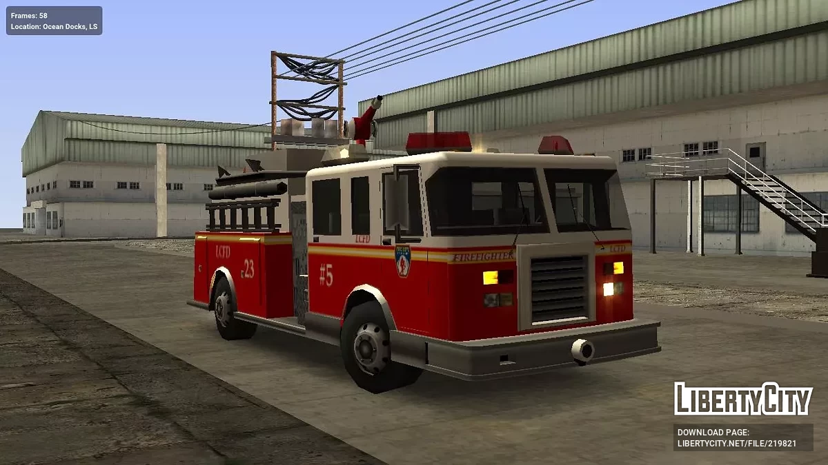 Пожарная машина LCFD (реальный NYFD) / GTA San Andreas