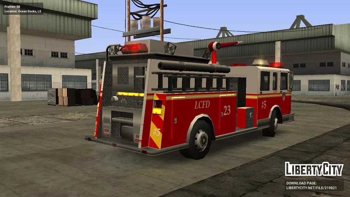 Пожарная машина LCFD (реальный NYFD) / GTA San Andreas
