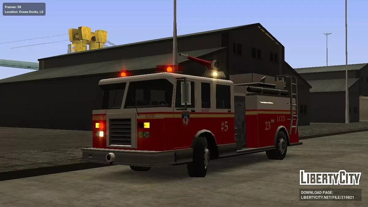 Пожарная машина LCFD (реальный NYFD) / GTA San Andreas