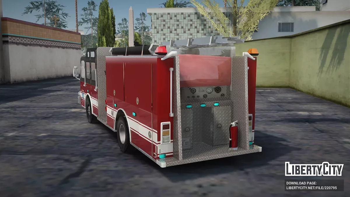 E-One Cyclone II 2002 Alexandria Fire Departament / GTA San Andreas