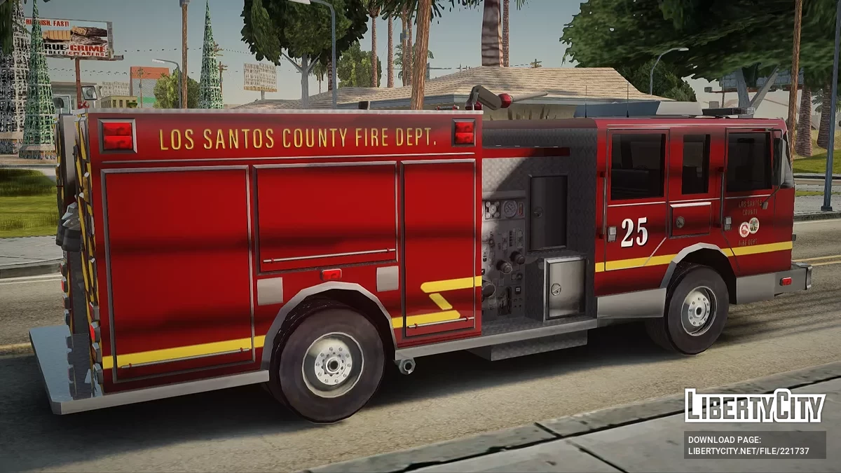 Firetruck Los-Santos County Fire Department / GTA San Andreas