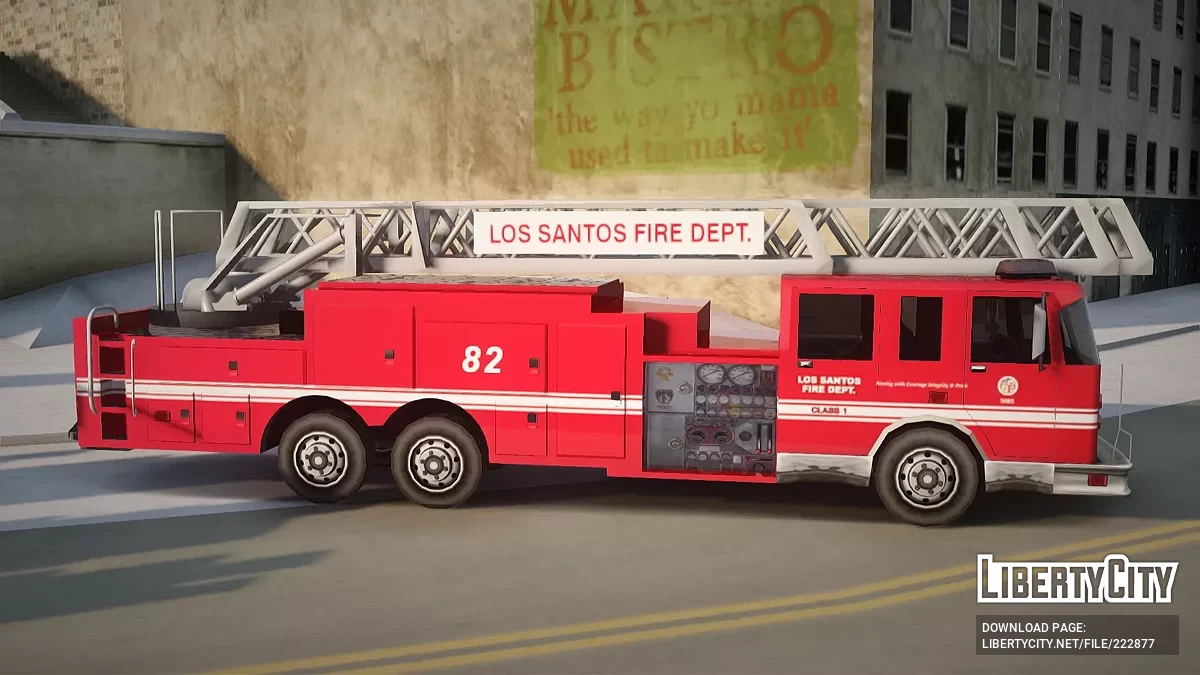 Pierce Firetruck Ladder / GTA San Andreas