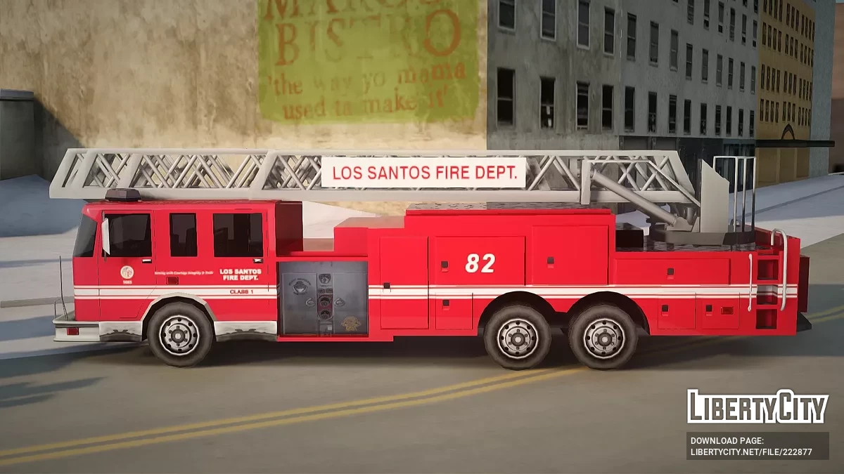 Pierce Firetruck Ladder / GTA San Andreas