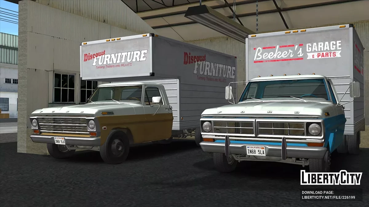 Ford F-350 Box Truck 1969-72 / GTA San Andreas