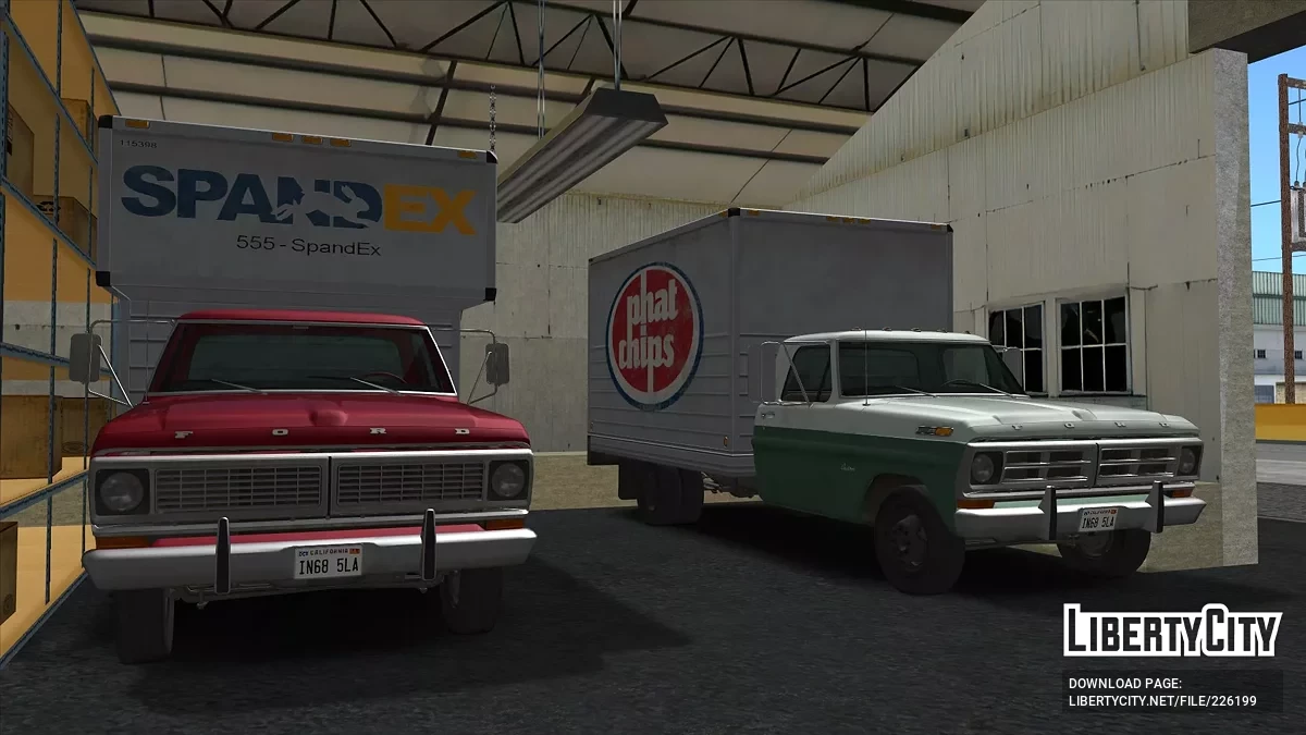 Ford F-350 Box Truck 1969-72 / GTA San Andreas