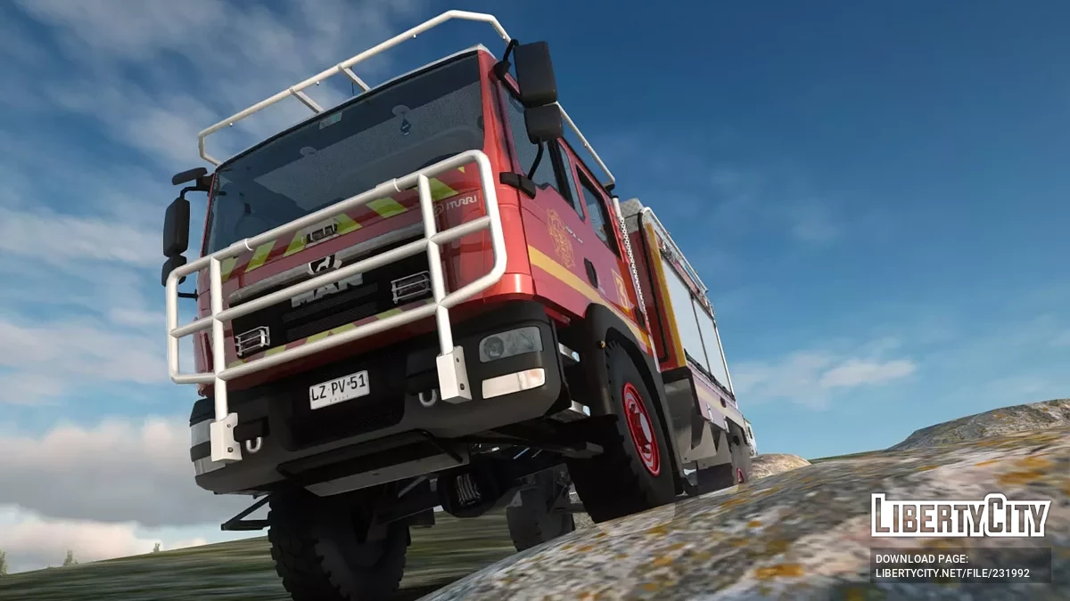 ITURRI MAN TGM 18.340 3ra Compañía de Bomberos de Viña del Mar / GTA San Andreas