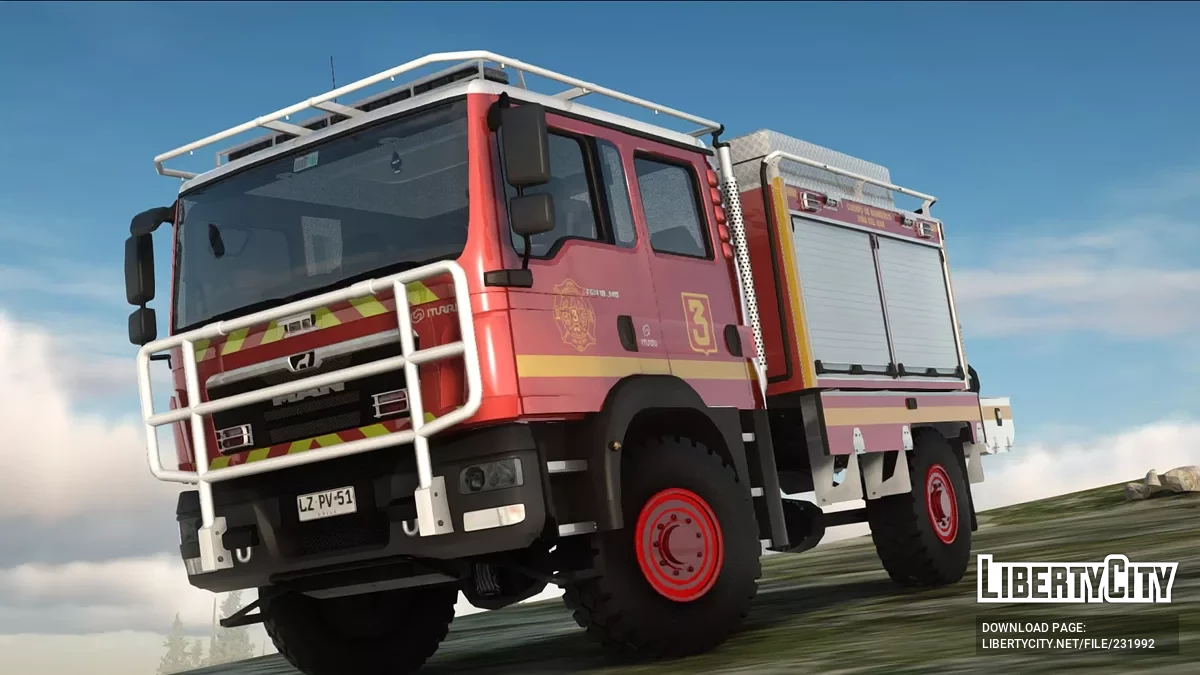 ITURRI MAN TGM 18.340 3ra Compañía de Bomberos de Viña del Mar / GTA San Andreas