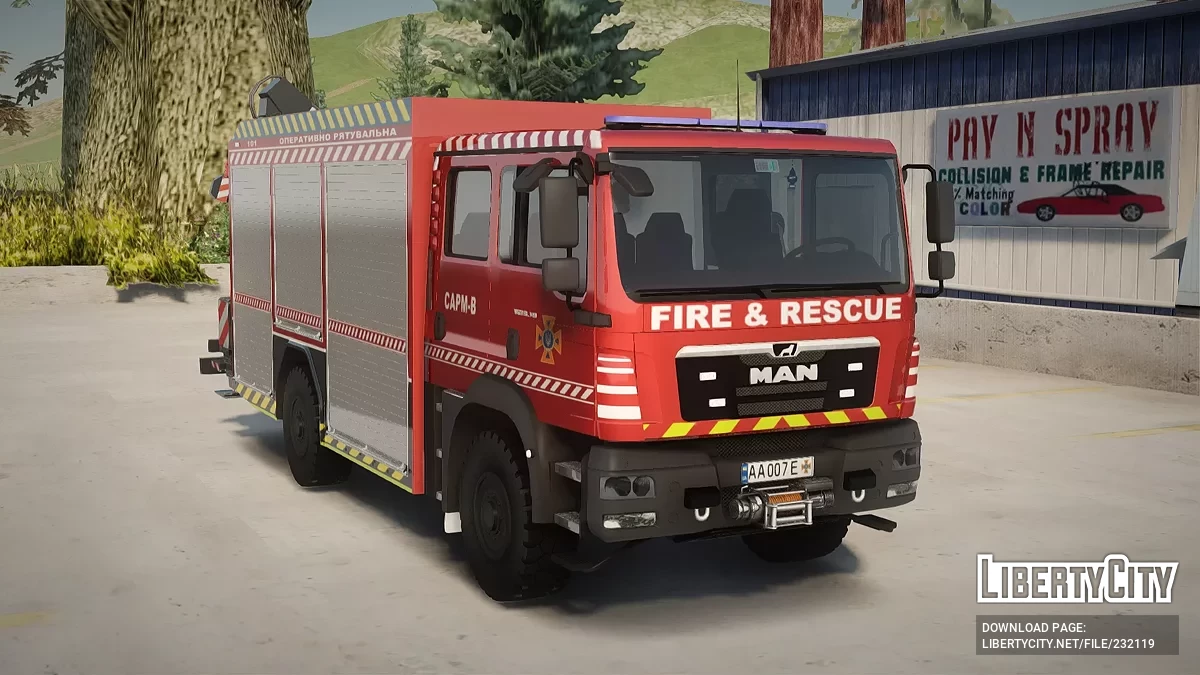 MAN TGM 18.340 ДСНС Украины [AVS] / GTA San Andreas
