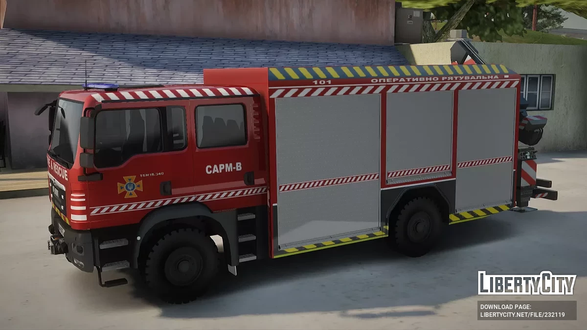 MAN TGM 18.340 ДСНС Украины [AVS] / GTA San Andreas