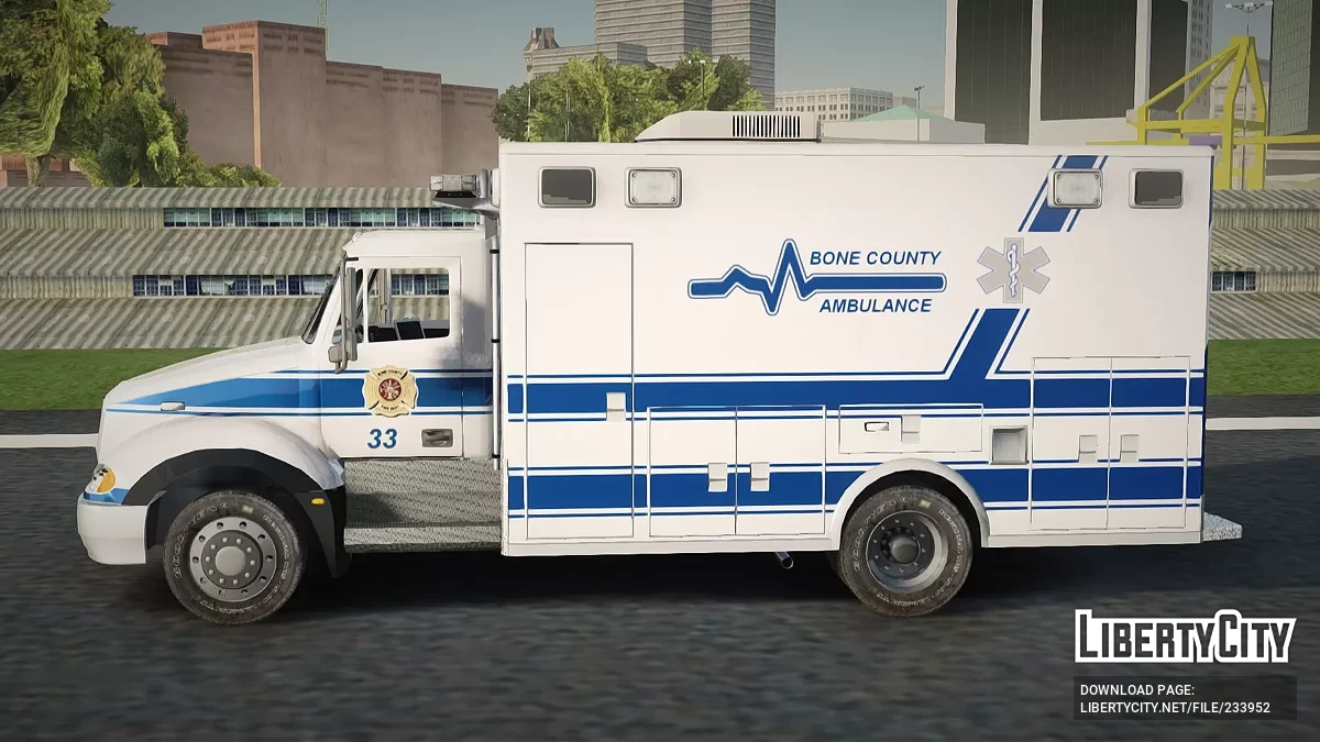 Freightliner Bone County Police Fire Medical / GTA San Andreas