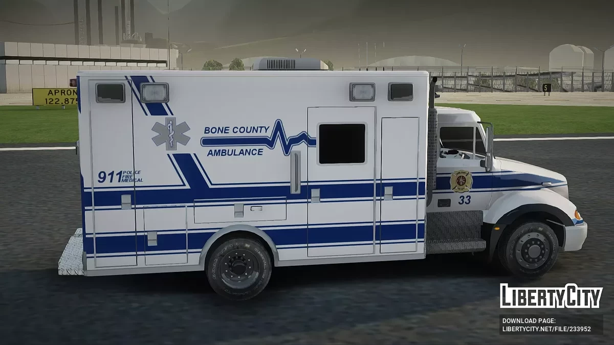 Freightliner Bone County Police Fire Medical / GTA San Andreas