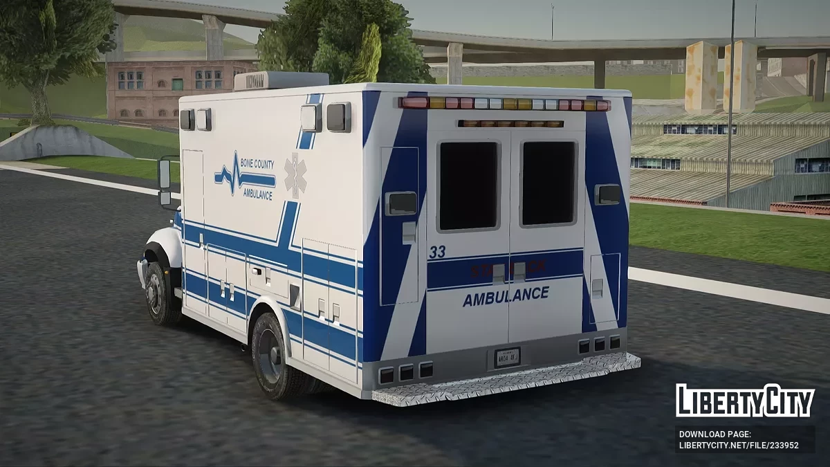 Freightliner Bone County Police Fire Medical / GTA San Andreas