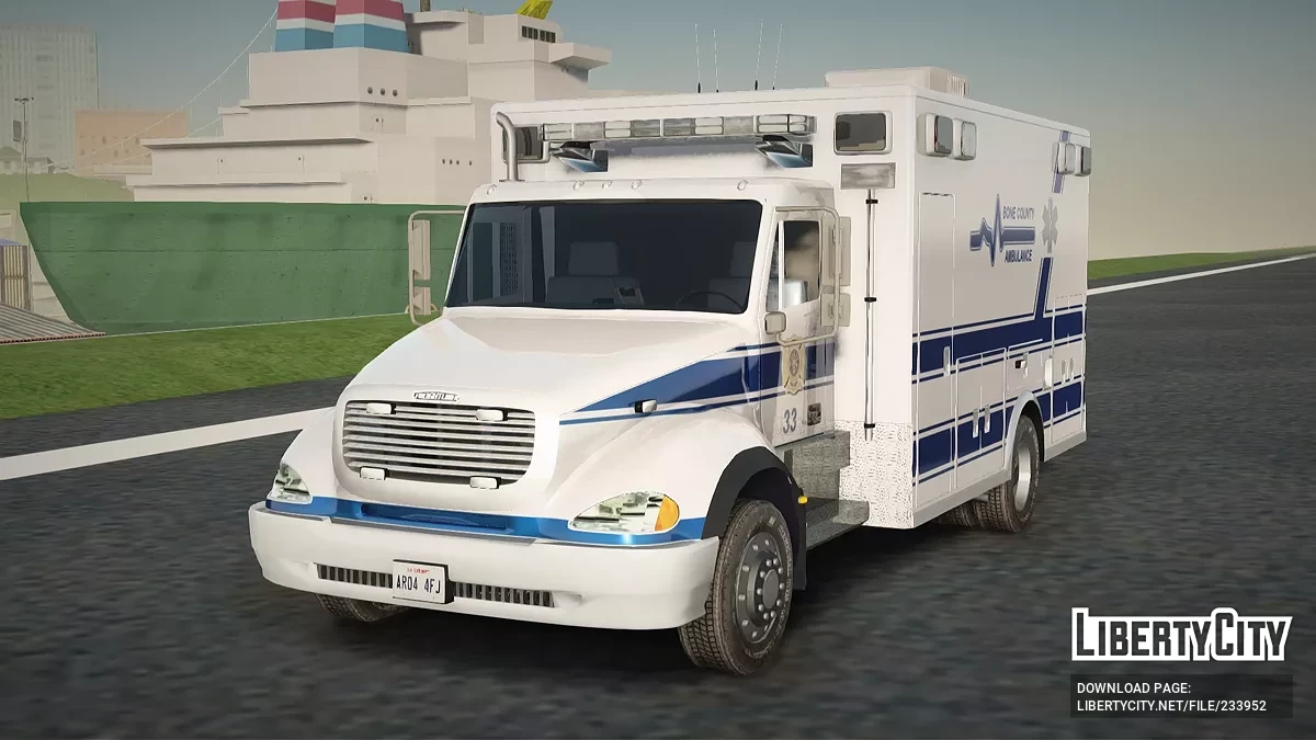 Freightliner Bone County Police Fire Medical / GTA San Andreas
