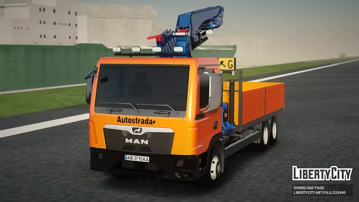 Man TGL Автострада (манипулятор) / GTA San Andreas
