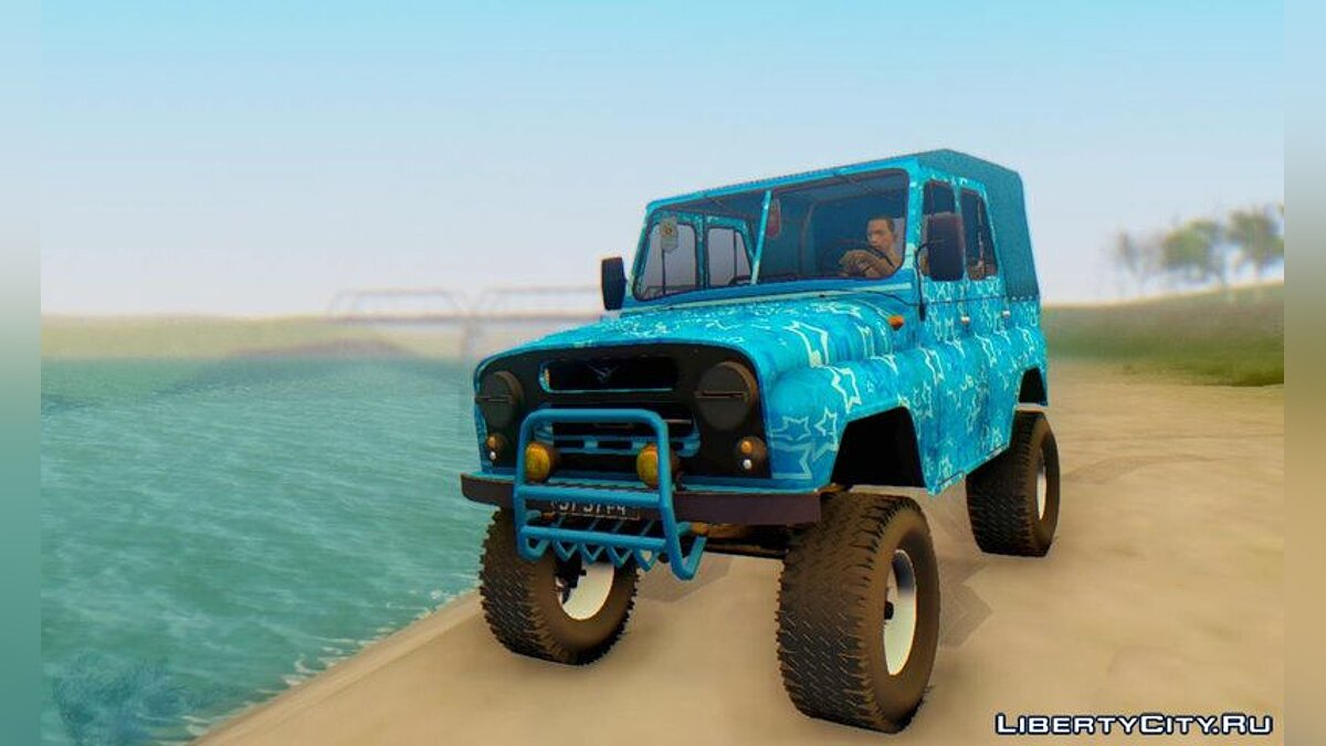 Скачать UAZ 469 BLUE STAR для GTA San Andreas