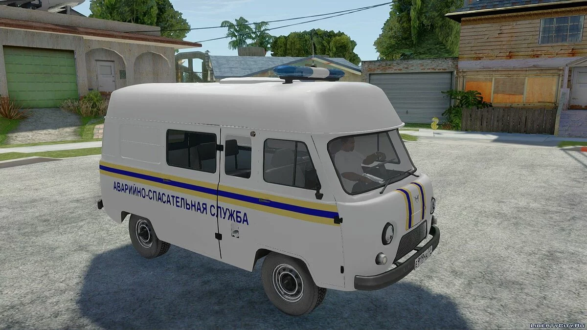 УАЗ-3909 МЧС с высокой крышей / GTA San Andreas