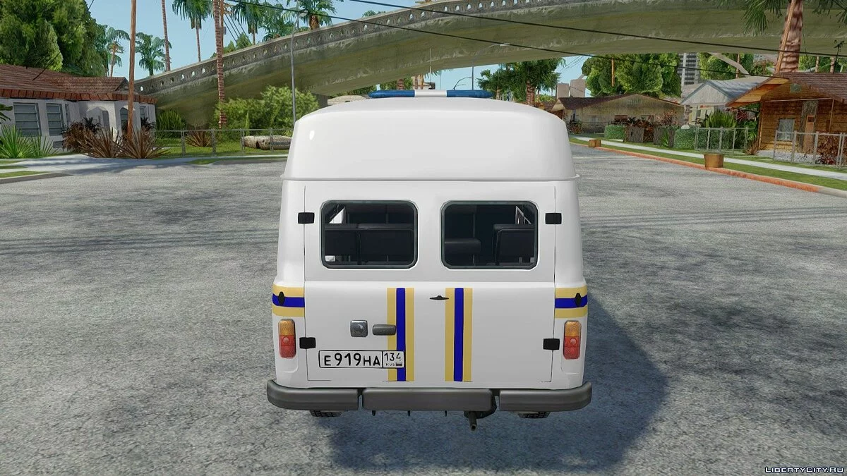 УАЗ-3909 МЧС с высокой крышей / GTA San Andreas