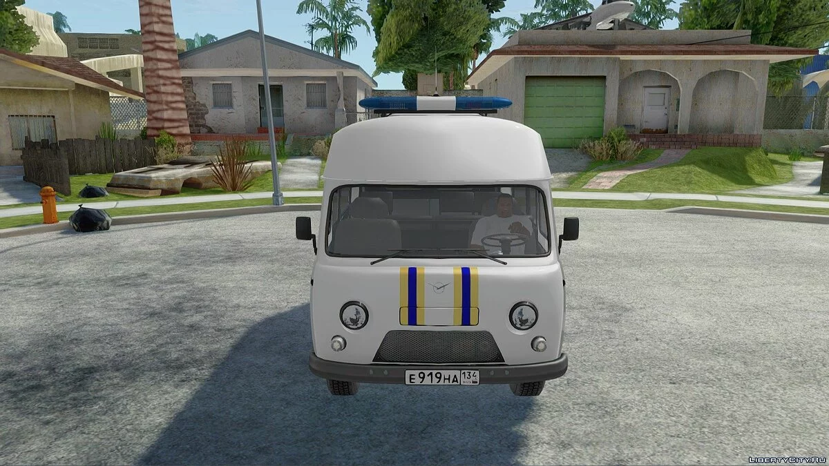 УАЗ-3909 МЧС с высокой крышей / GTA San Andreas