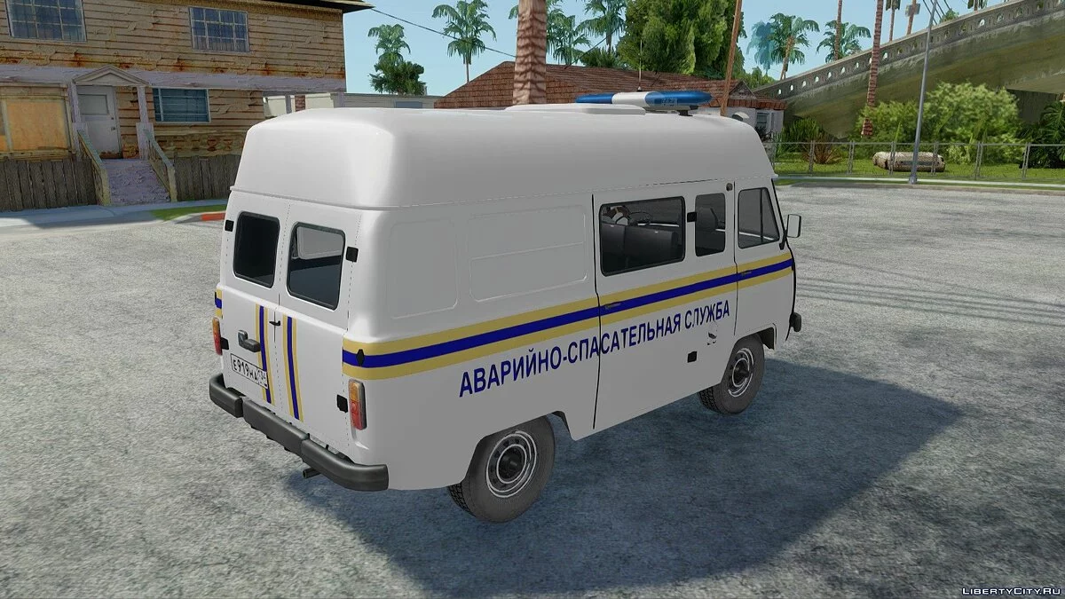 УАЗ-3909 МЧС с высокой крышей / GTA San Andreas