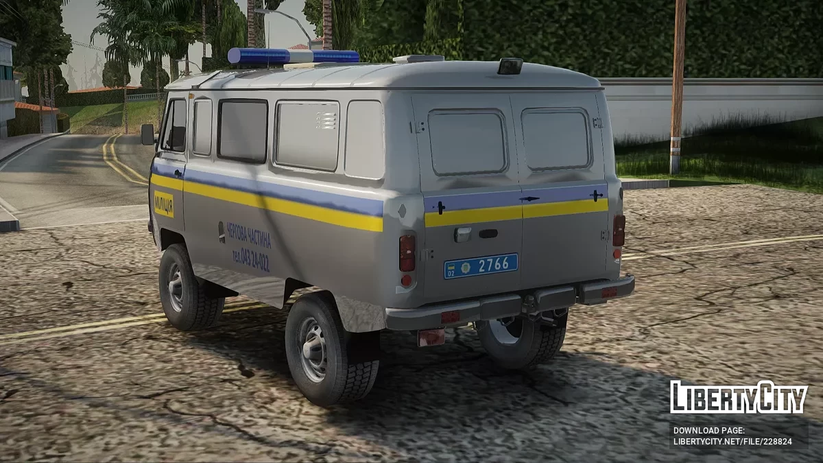 УАЗ Буханка Милиция Украины / GTA San Andreas