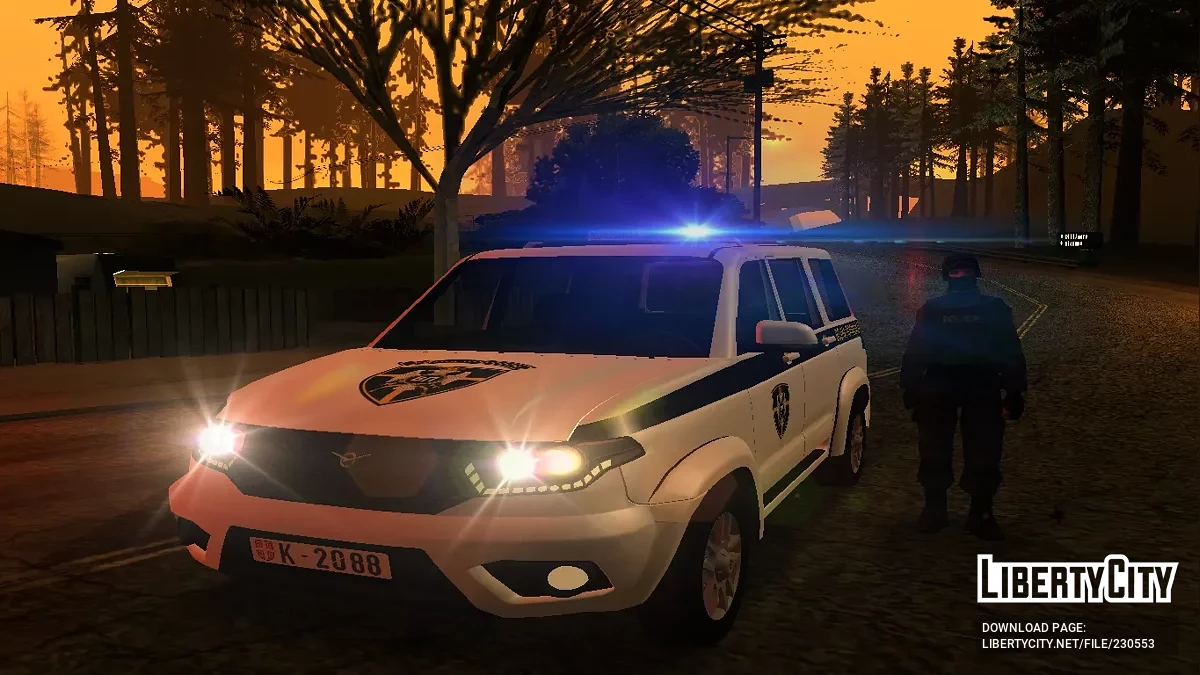 2020 UAZ Patriot Vojna Policija / GTA San Andreas