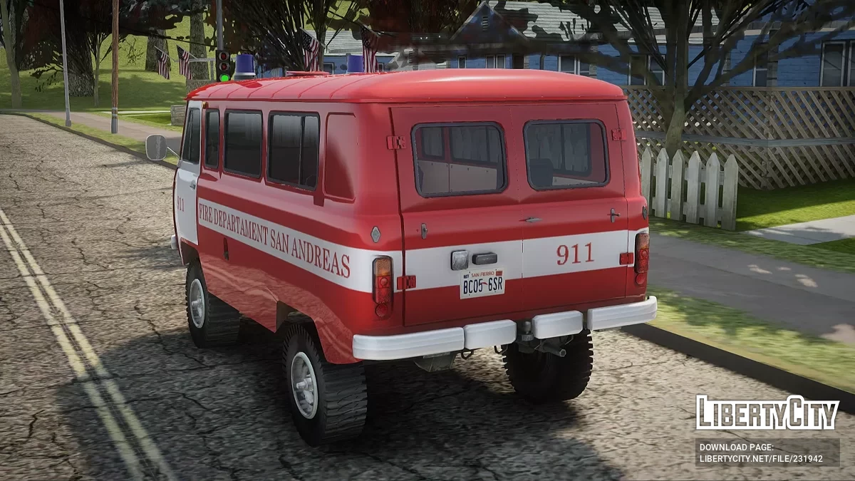 УАЗ 452 Пожарная охрана San Andreas / GTA San Andreas
