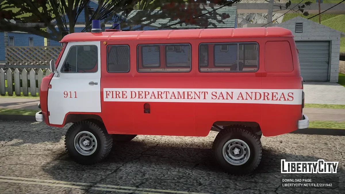 УАЗ 452 Пожарная охрана San Andreas / GTA San Andreas
