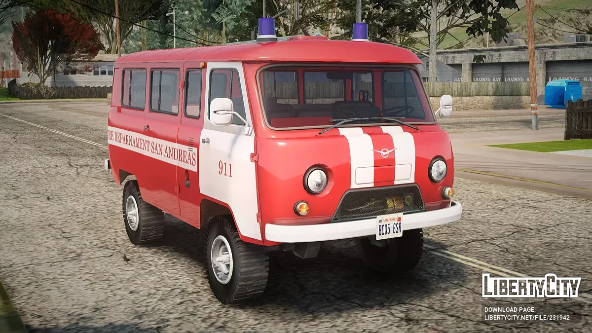 УАЗ 452 Пожарная охрана San Andreas / GTA San Andreas