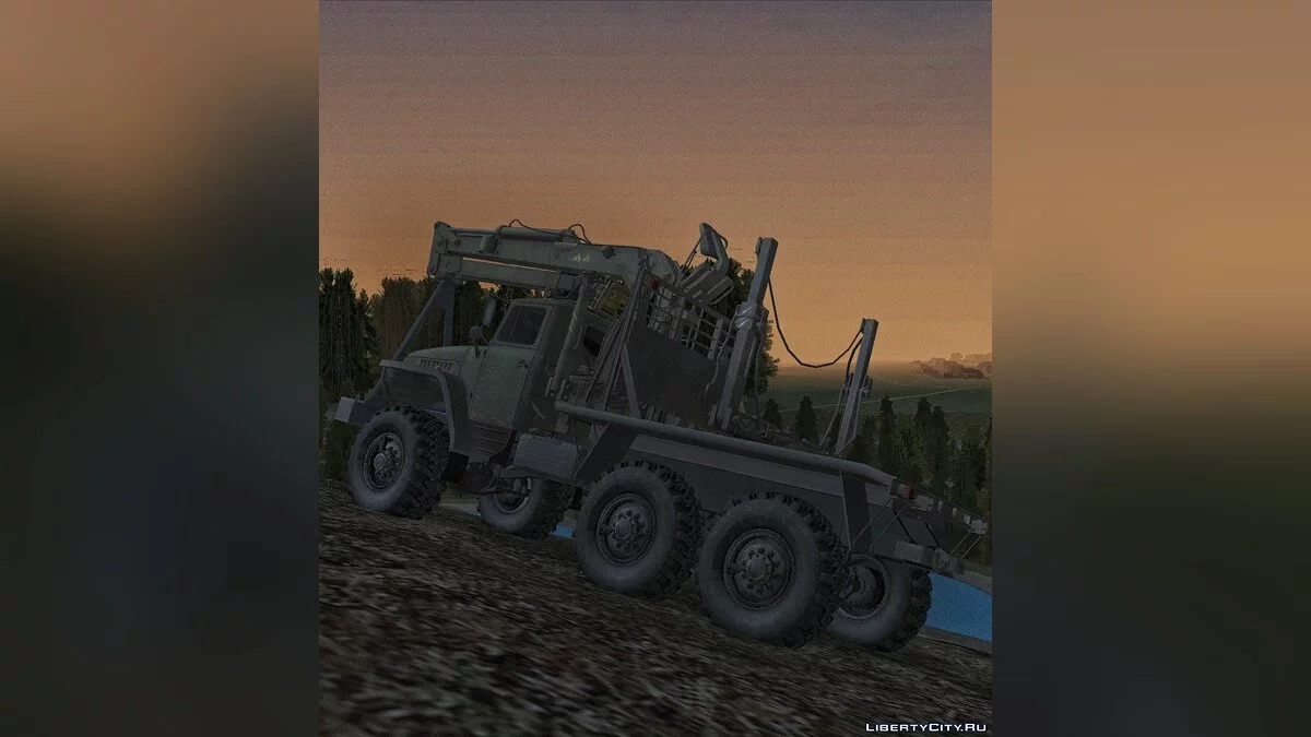 Урал 43204 Лесовоз и Прицеп роспуск / GTA San Andreas