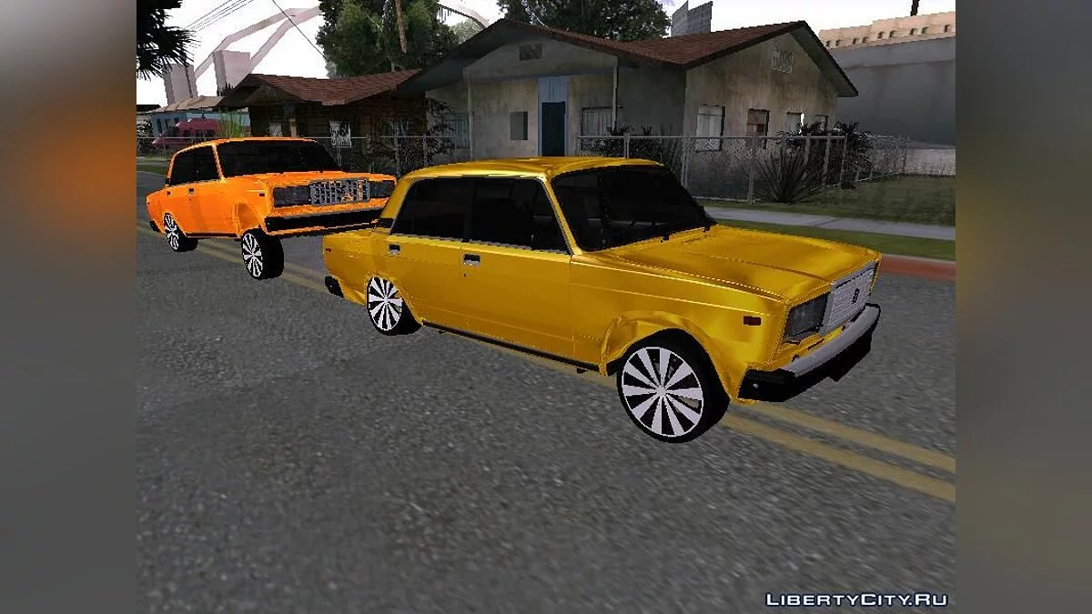 Vaz 2107 Azelow Gold Metal / GTA San Andreas