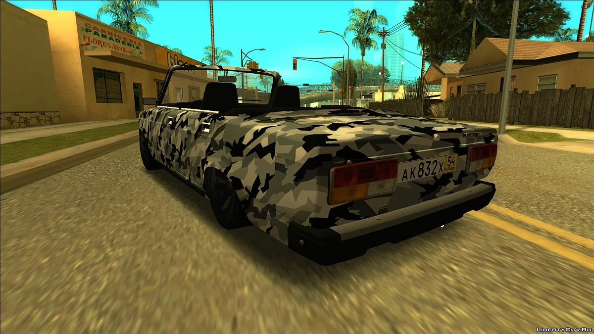 Lada 2107 — камуфляжный стиль / GTA San Andreas