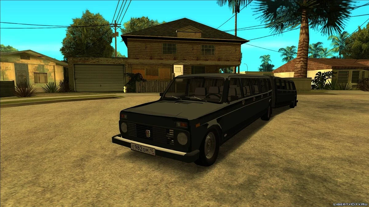 Lada 4x4 17-Door Articulated + MarieMod SA Drive-By Script / GTA San Andreas