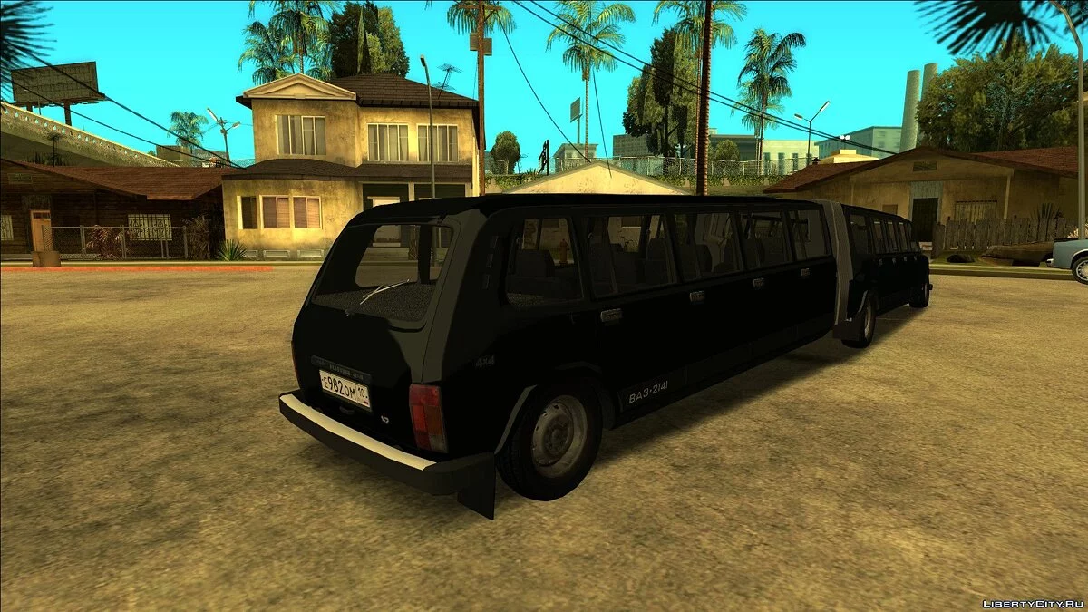 Lada 4x4 17-Door Articulated + MarieMod SA Drive-By Script / GTA San Andreas