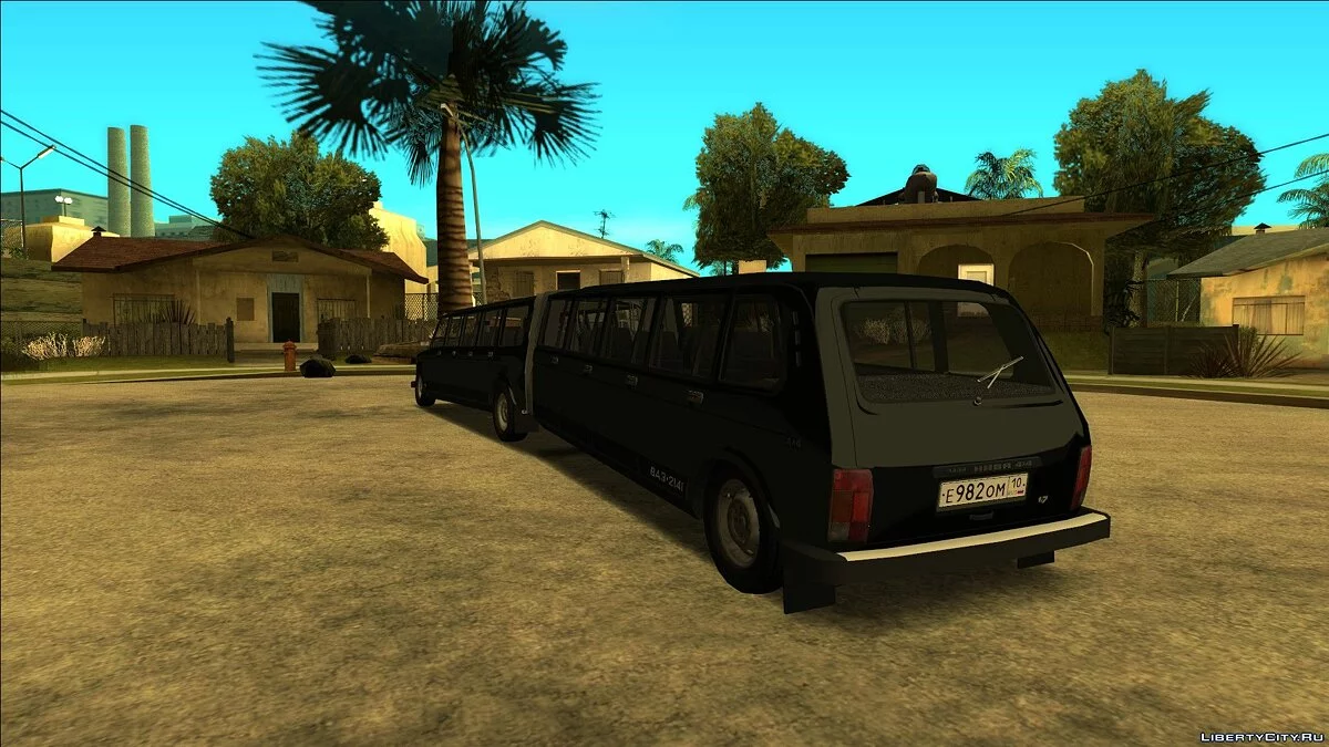 Lada 4x4 17-Door Articulated + MarieMod SA Drive-By Script / GTA San Andreas