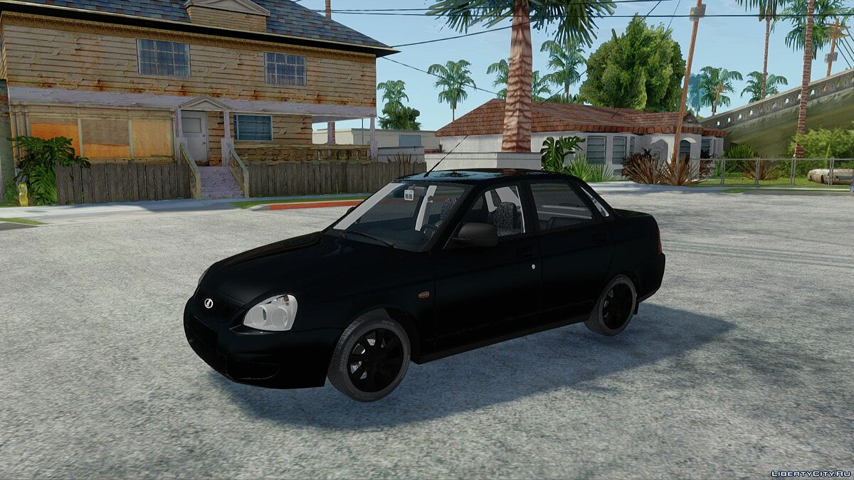 Скачать Lada Priora Black Edition 2018 для GTA San Andreas