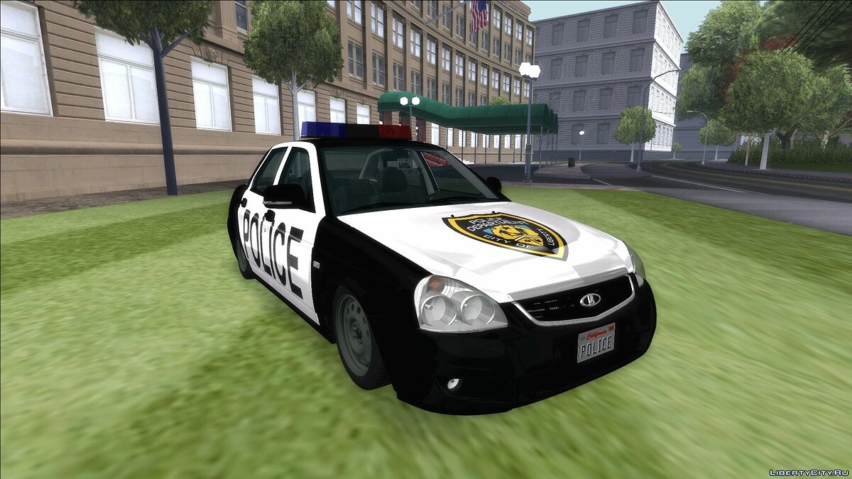 Скачать Lada Priora Police для GTA San Andreas