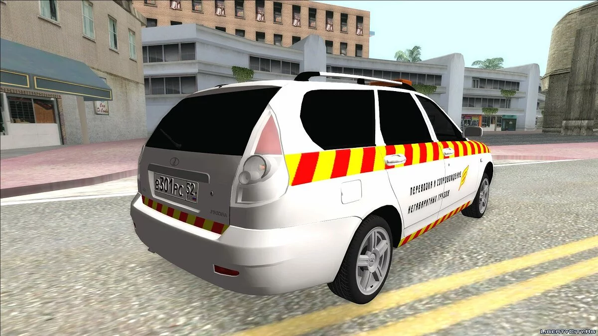 Lada Priora — сопровождение опасных грузов / GTA San Andreas