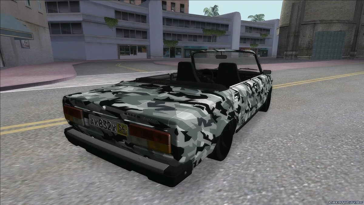 ВАЗ 2107 Камуфляж Кабрио / GTA San Andreas