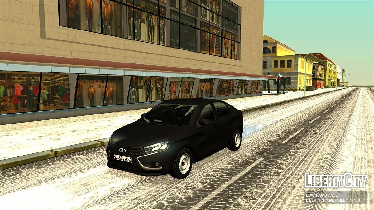 Lada Vesta Зимняя версия / GTA San Andreas