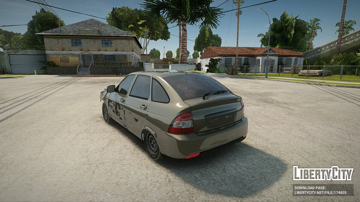 Lada Priora Ударенная / GTA San Andreas