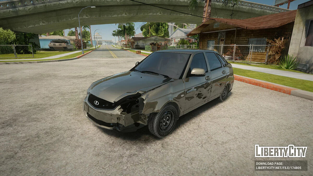 Lada Priora Ударенная / GTA San Andreas