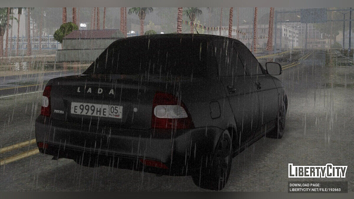 Скачать Lada Priora Black Edition для GTA San Andreas