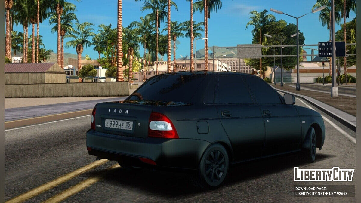 Скачать Lada Priora Black Edition для GTA San Andreas