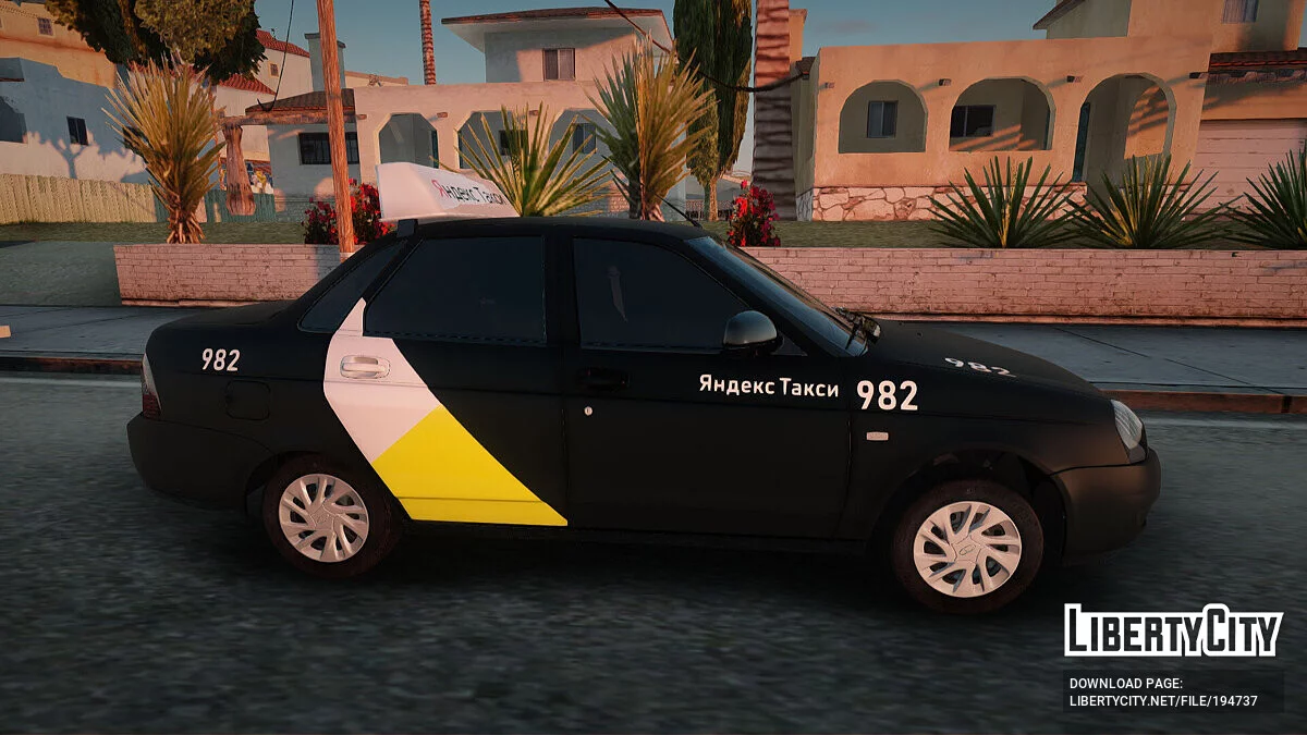 ВАЗ 2170 Яндекс Такси / GTA San Andreas