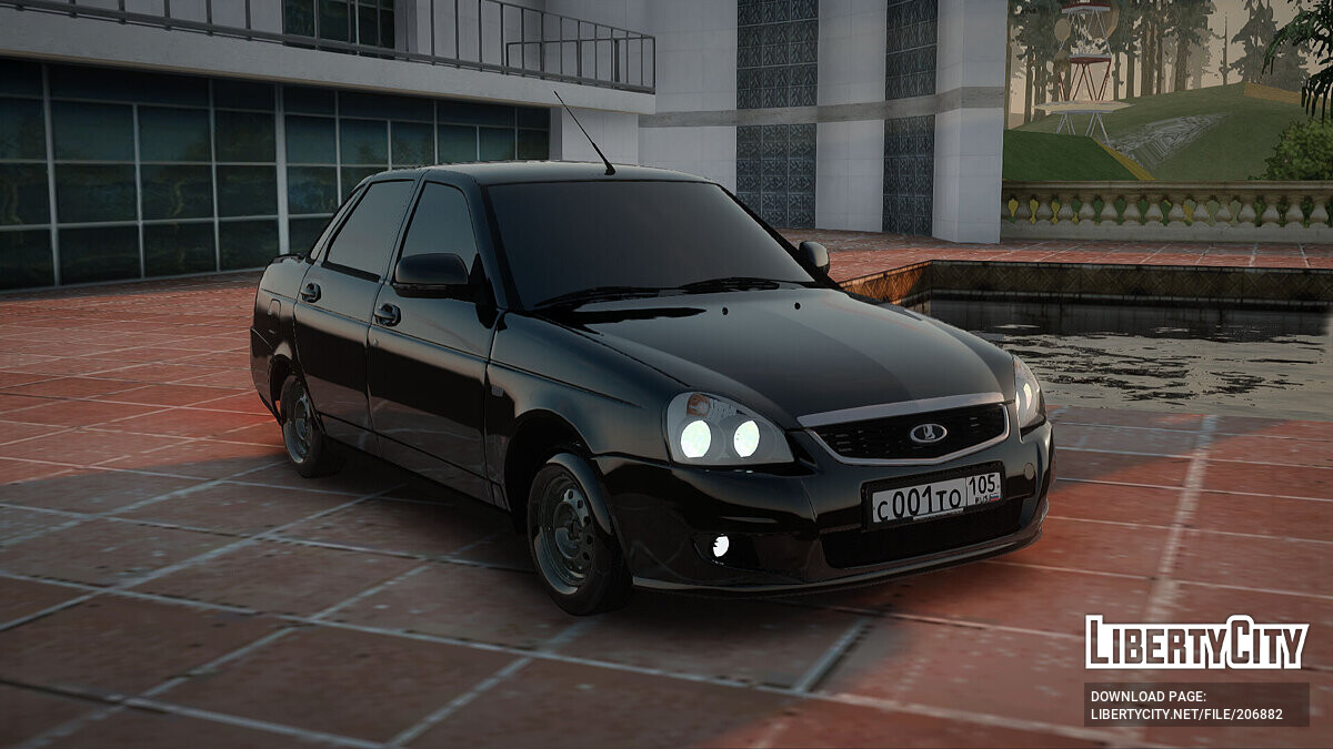 Скачать Lada Priora Тонированная для GTA San Andreas