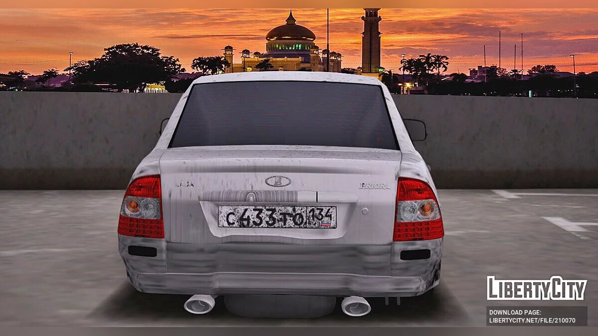 Lada Priora Битая и грязная / GTA San Andreas