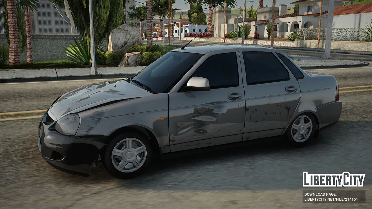 Lada Priora Мятая / GTA San Andreas