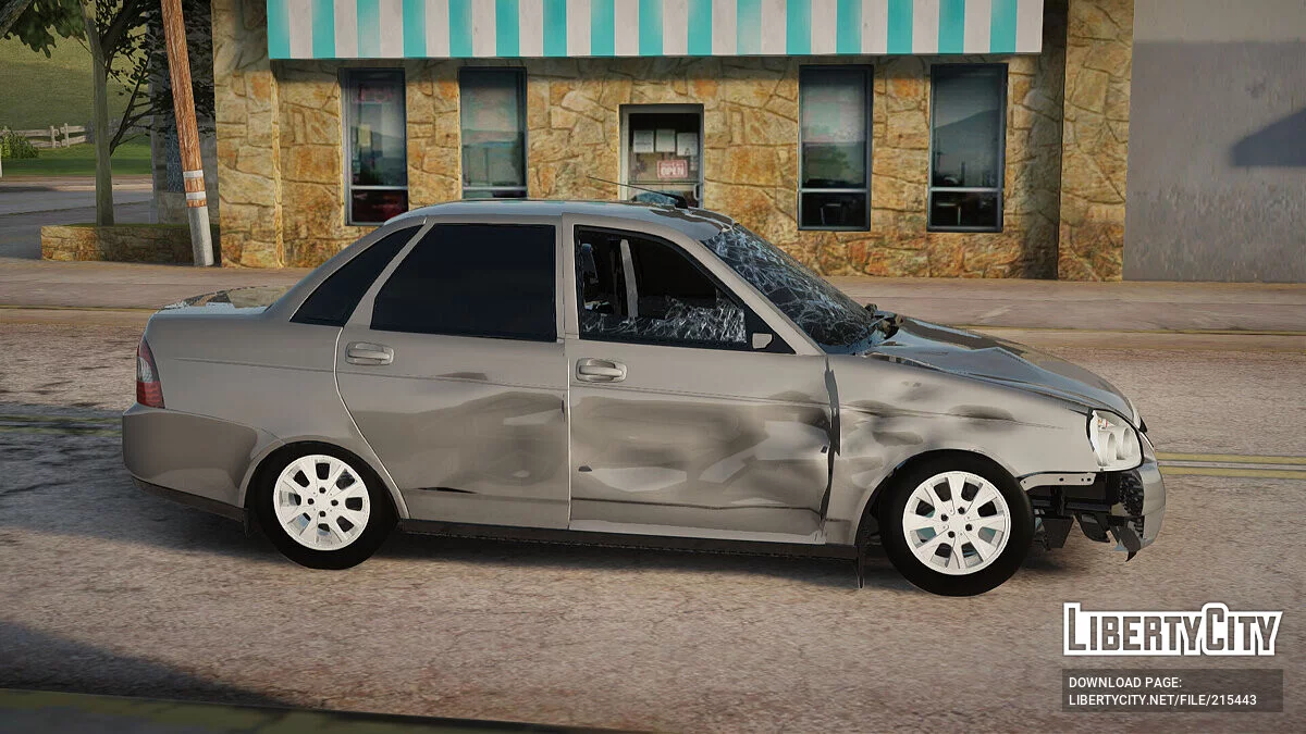 Lada Priora после ДТП / GTA San Andreas
