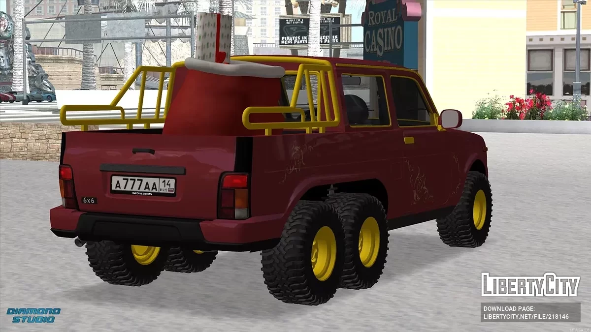 Lada Niva 6x6 New Year / GTA San Andreas