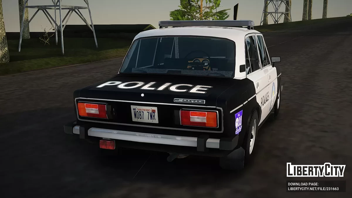 ВАЗ 2106 Полиция Лос-Сантоса / GTA San Andreas